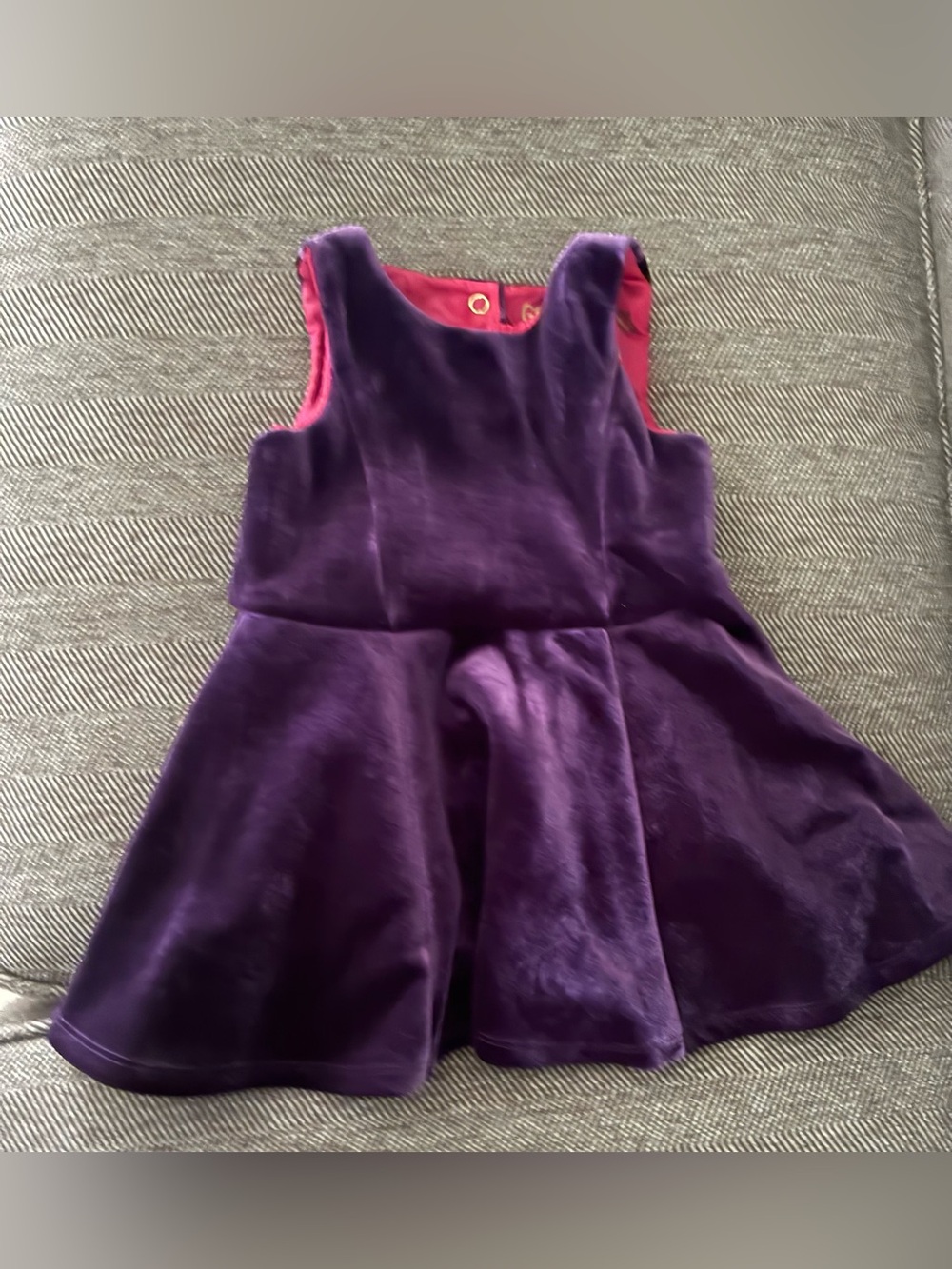 Genuine Kids by OshKosh Purple Velvet Holiday Party Dress | 18M